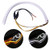 2Pcs 24 Inches Dual Color White/Sequence Amber LED Strip Tube, YANF Car Flexible Daytime Running Lights DRL Switchback Headlight Decorative Lamp and Flowing Turn Signal Light