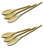 Chef Craft 3-Piece Solid Maple Wooded Spoon Set | Spoons Lengths are 10", 12", and 14" | (2-Pack)