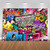 Avezano Hip Pop 90's Backdrop 5x3ft Vinyl Graffiti Music 90th Themed Party Background 90s Personalized Portrait Banner Decoration