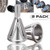 Deburring External Chamfering Tool, Chamfer Tool Deburring External Drill High Speed Stainless Steel Burr Removal Bit Quickly Repairs Damaged Metal External Chamfer Deburring Tool (Silver-2 Pack)