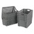 Jandson Grey Stacking Baskets, Plastic Basket Bin, 6 Packs