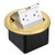 WEBANG Round Pop Up Floor Outlet Box with 20 Amp Tamper-Resistant Receptacle Outlet, Corrosive Resistant Hardware, Brass Cover