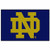 FANMATS - 4412 NCAA Notre Dame Fighting Irish Nylon Face Starter Rug,Multi-colored,19"x30"