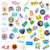 Hrayipt Vsco Stickers Water Bottle Stickers Aesthetic Vinyl Waterproof Cute Luggage Blue Sticker Pack for Girls Teens Kids