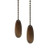 Ceiling Fan Chain Pulls Walnut Wooden Pull Chain Extension Pull Chain for Ceiling Light Lamp Fan Chain 2 Pack
