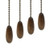 Ceiling Fan Chain Pulls Walnut Wooden Pull Chain Extension for Ceiling Light Fan Chain 4 Pack
