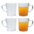 EPVSR 4 pack Plastic Beer Mugs,12oz Clear Plastic Cup,Dishwasher-Safe