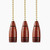 dayone Ceiling Fan Pull Chains Walnut Wooden Pull Chain Extension for Ceiling Light Lamp Fan Chain 3 Pack