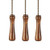 Ceiling Fan Pull Chains Walnut Wooden Pull Chain Extension for Ceiling Light Lamp Fan Chain 3 Pack
