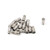 Geesatis 15 PCS Coax Coaxial F-pin Cable Connector Adaptor F-pin Female to Quick F-pin Male Coax Coaxial Cable for Coax Cable Twist Coax Coaxial Cable Connector Adapter