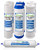 Fil-fresh 1 Year Reverse Osmosis Filter Replacement Cartridges, Universal Compatible 5 Stage Pre & Post Filter RO Filter Set for Standard RO Under Sink Drinking Water Filtration System