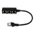 RJ45 Ethernet Splitter, Ethernet Splitter Cable 1 to 3 Port LAN Network Plug Connector Compatible with Cat5, Cat5e, Cat6, Cat7