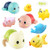 AFTWO Kids Baby Bath Toys,Wind up Bathtub Pool Toys Multi-Colors Swimming Turtle and Squirts Fun Bath Toys Cute Water Playset for Kids Boys Girls