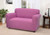 Madison JER-Love-PK Stretch Jersey Loveseat Slipcover, Solid, Pink