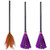 URATOT 3 Pieces Halloween Witch Broom Witch Broom Props Party Decoration for Halloween Costume Decoration