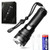 RENOOK Rechargeable Flashlight,1200 High Lumens Professional Tactical Flashlight, 26650 5000 mAh battery included, for Hiking, Camping, and Hunting.