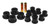 Prothane 17-1001-BL Black Spring Eye and O.E.M. Shackle Bushing Kit