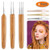3pcs Dreadlock Crochet Hook for Hair and 3pcs Hair Locking Tool,Locks Crochet Needle Dreadlock Crochet Needle Kits Hair Weaving Needle Crochet for Braid Craft?6pcs?