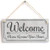 Hty Welcome Please Remove Your Shoes' - Cute Welcome Sign - Vintage Door Sign Plaque 10"x5"?25x12.5 cm?