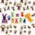 Mix colored Monkey Figures, 50 Tiny Plastic Monkey Figures Party Favors