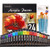 24 Colors Acrylic Paint Set (12ml/Tube), with Premium Paint Brushes, Paint Trays, Non Toxic. Art Crafts for Beginners, Professional Artists, Perfect for Canvas, Wood, Ceramic, Fabric, Rock Painting