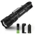 Gaslen Rechargeable LED Tactical Flashlight - High Lumen Portable Water Resistant Torch Light, Zoomable, Best Camping, Outdoor, Emergency, Everyday Flashlights with 18650 Battery and Charger Included