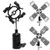 Mekingstudio 4 Way Hot Shoe Mount Light Stand Mount Flash Bracket with Umbrella Holder for Canon Nikon Yongnuo Godox Pentax Sigma Speedlight, LED Monitors, Microphones