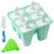 Helistar Popsicle Molds 6 Pieces Silicone Ice Pop Molds BPA Free Popsicle Mold Reusable Easy Release Ice Pop Maker with Silicone Funnel and Cleaning Brush, Green