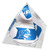 NCAA Duke Blue Devils mascot in 2" Crystal Pyramid with Colored Windowed Gift Box