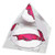 NCAA Arkansas University Razorback Mascot in 2" Crystal Pyramid with Colored Windowed Gift Box