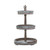 Creative Co-Op Decorative Wood & Metal Three Tier Tray, Brown