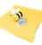 Baby Thro Sunshine Busy Bee Loft Fleece Baby Security Blanket, Lovey, Nunu 14 X 14 Baby Thro Sunshine Busy Bee Loft Fleece Baby Security Blanket, Lovey, Nunu 14 X 14