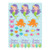 Creative Converting 317710 Sticker, Standard, Multicolor