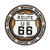 Open Road Brands Route 66 Round Embossed, Tin Sign, 12" L