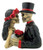 Day of The Dead Gothic Skeleton Couple Wedding Figurines 5 Inch