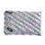 ZIPIT Metallic Big Pencil Case/Cosmetic Makeup Bag, Silver-Rainbow