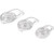 3 Clear Small Medium Large Eargels for PLANTRONICS DISCOVERY 925 975 Wireless Bluetooth Headset Ear Gel Bud Tip Gels Buds Tips Eargel Earbud Eartip Earbuds Eartips Replacement Part Parts