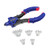 WORKPRO Heavy Duty Manual Rivet Gun 5 in 1 Hand Riveter Set with 3 Interchangeable Nosepieces 100-Piece Rivets Included
