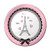 Creative Converting 8 Count Sturdy Style Party in Paris Paper Lunch Plates, 7", Pink/Black