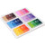 Craft Rainbow Finger Ink Pads Stamps Partner, Set of 6 DIY Multicolor Craft Stamp Pads for Kids Washable 24 Colors -Pink,Purple,Green,Blue