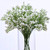 Artificial Baby Breath Flowers Fake Gypsophila Bouquets 12 Pcs Fake Real Touch Flowers for Wedding Decor DIY Home Party (White)