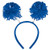 Amscan Pom Pom Headbopper, Party Accessory, Blue