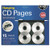 Find It Hanging CD/DVD File Pages, Letter-Size, 15 File Page Pack, Each Page Holds up to 8 CDs/DVDs (FT07069)