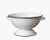 Your Heart's Delight White Enamelware Colander, Multi