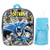 DC Batman Backpack Combo Set - DC Comics Batman Boys 3 Piece Mini Backpack Set - Backpack, Water Bottle and Carabina (Batman)