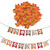Coxeer Thanksgiving Banner for Mother's Day, Happy Thanksgiving Banner Give Thanks Banner Paper Hanging Banner with 200Pcs Maple Leaves for Home,School and Party Decor