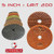 STADEA Grit 200 (2 Pieces) 5" Diamond Polishing Pads for Granite Marble Concrete Stone polishing Wet Grinder