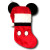 Kurt Adler Disney Mickey Mouse Christmas Stocking with Ears - 19 Inches