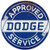 Open Road Brands Dodge Service Embossed Metal Sign