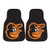 FANMATS 15174 MLB Baltimore Orioles Carpet Car Mat Set, 2 Piece